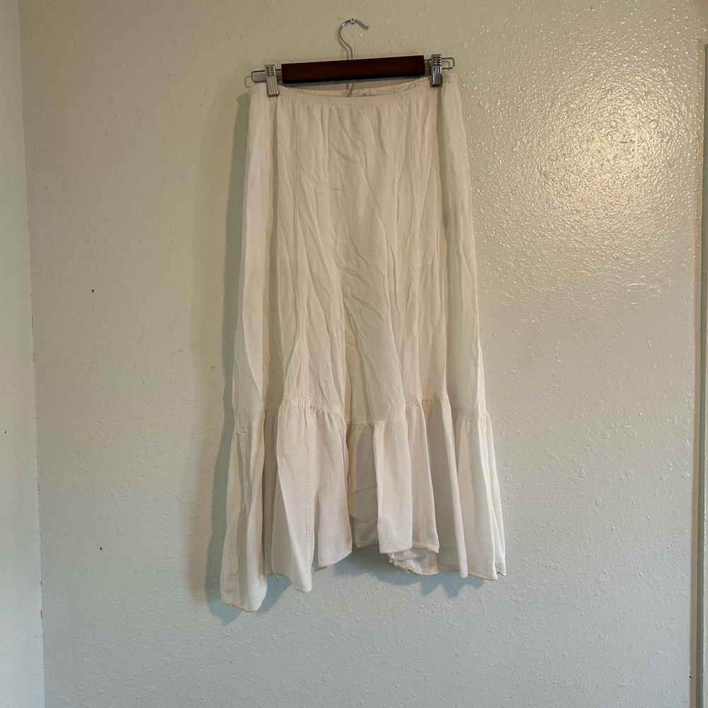 Urban Outfitters Cream High Low Skirt